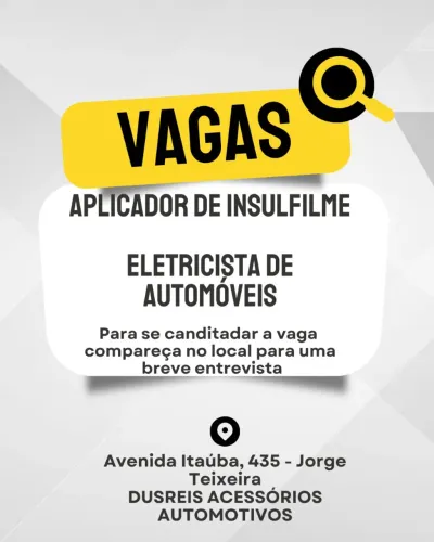 Vagas de trabalho ou emprego