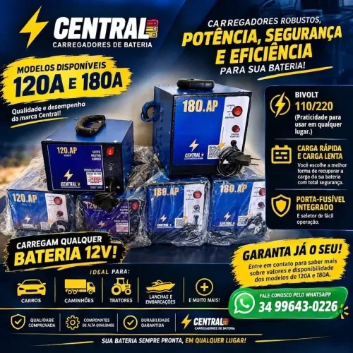Carregador de bateria automotiva