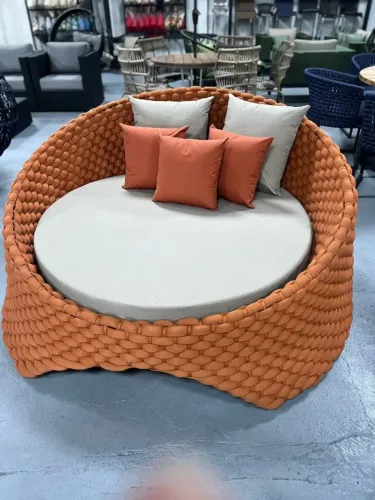 Chaise em tricô náutico