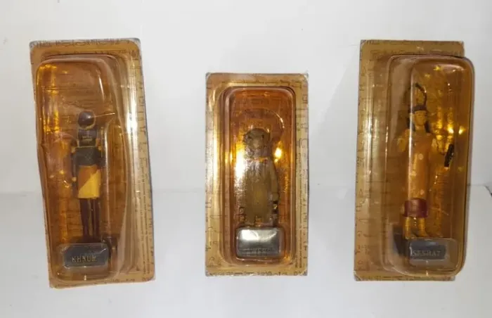 3 Miniaturas De Deuses Igípcios Salvat - Lacrados De Fábrica