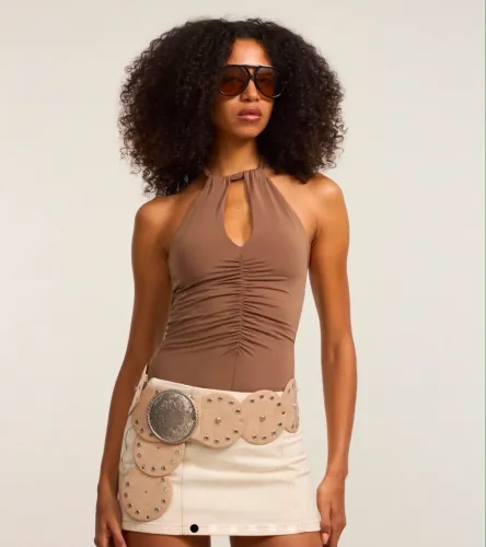 Blusa Frente Única - Microfibra - M