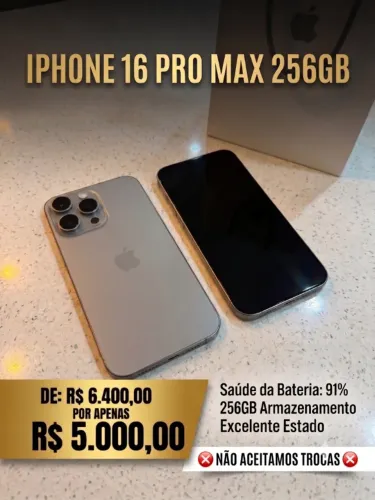 iPhone 16 pro max 256 gb excelente estado