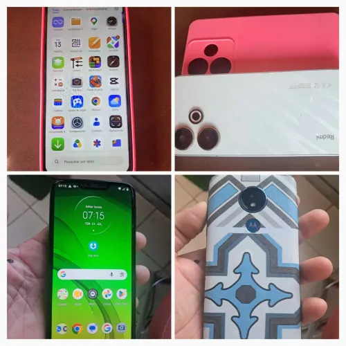 Vendo dois celulares Redmi 13 128 gb e moto g7 pawer 32 gb. Nao entrego 