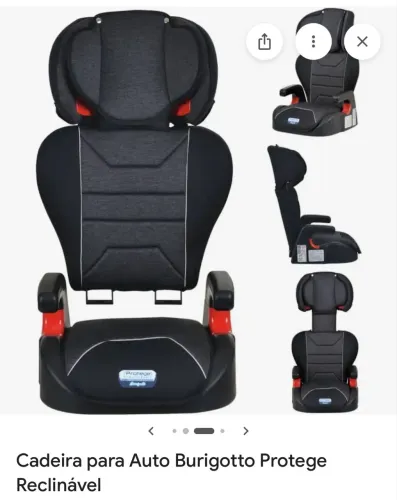 Cadeira de carro marca Burigotto 