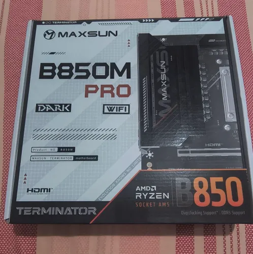 Placa Mãe Am5 Maxsun, PRO dark wifi