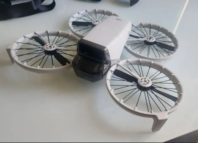 Drone dji flip 4k com caixa bateria com 3 voos sem marcas sem detalhes caixa nota