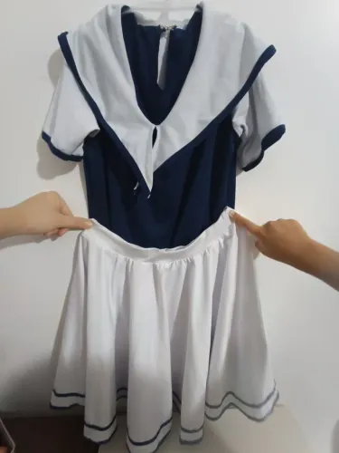 Conjunto de Fantasia de Marinheira