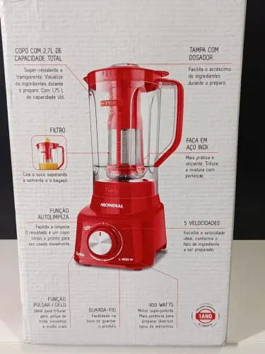 Liquidificador Mondial Turbo L-900 W 220v