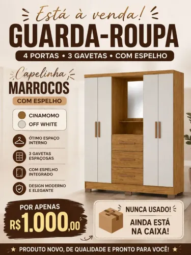 Guarda roupa casal.