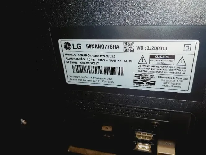 tv lg tela quebrada