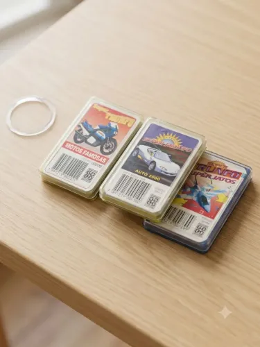 Kit 3 Jogos Super Trunfo Gro(Motos Famosas, Auto 2000, Super Jatos)
