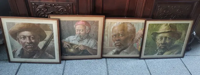Conjunto 4 Obras E. Migliaccio - Arte Clássica Brasileira
