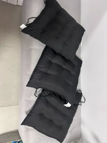Kit 3 Almofadas Assento Cadeira Futon 40x40cm