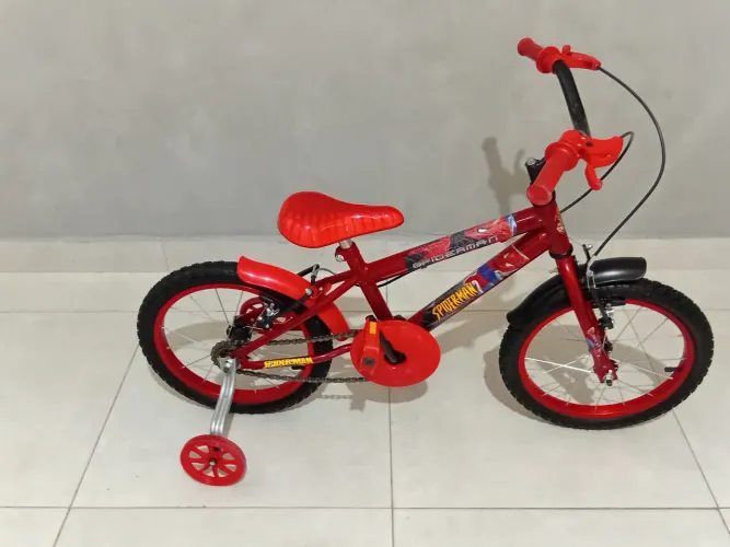 Bicicleta infantil aro 16 homem aranha 