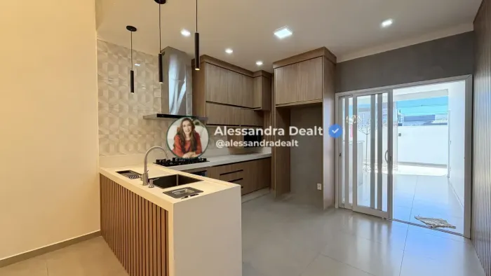 Casa térrea 149m² 3 quartos, área gourmet e energia solar Real Park, Sumaré