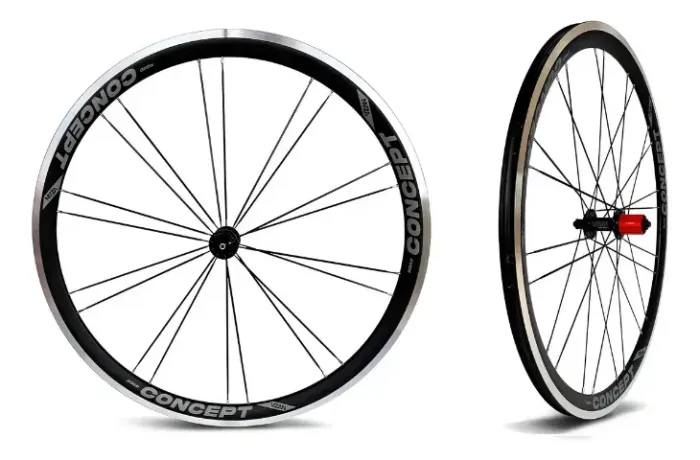Roda Bicicleta Aro 700 Speed Vzan Concept Clincher Cor Preto