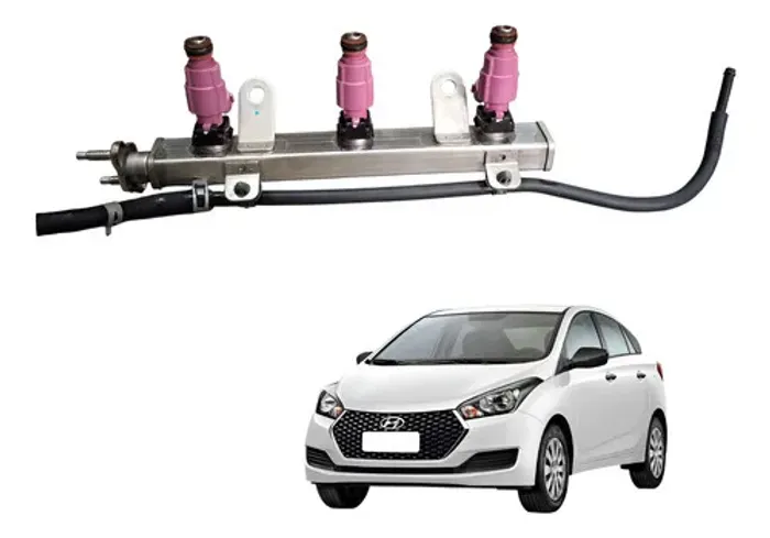 Flauta Injetora Com Bicos Hyundai Hb20 Manual 2019 (usado)