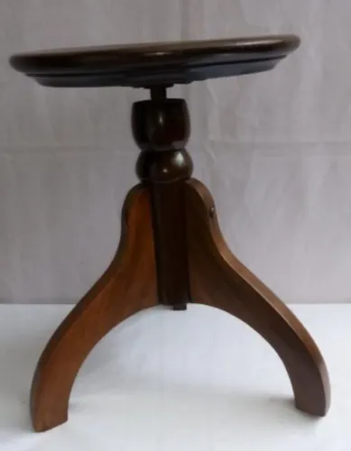 Banqueta de piano madeira maciça