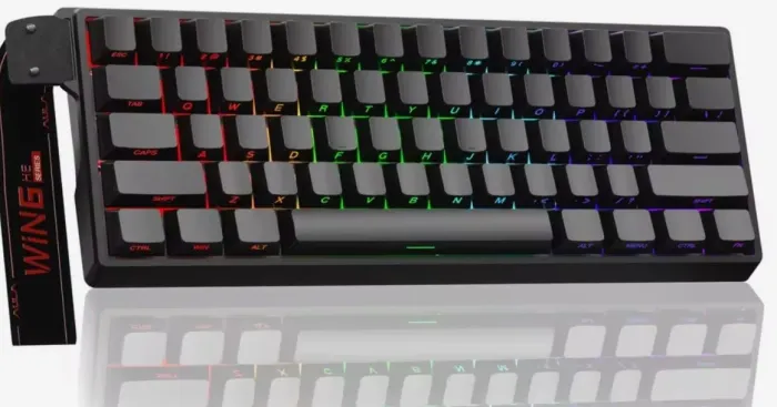 Teclado Magnético Aula Win 60He - Keycaps personalizadas