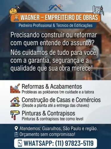 empreiteiro de obras