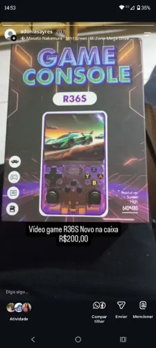 Console portátil retro R36S
