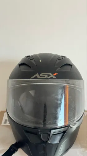 Capacete ASX Eagle Solid Preto Fosco