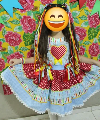 Vestido Junino Menina - 9 anos 