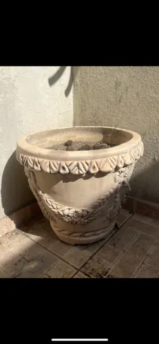 Vasos de planta de cimento