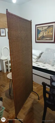Biombo de rattan