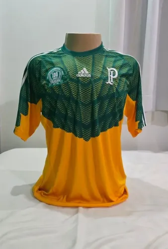 Camisa Palmeiras Adidas Goleiro Centenário Amarela sem patrocínio