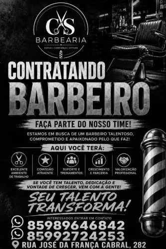 Vaga de emprego barbeiro