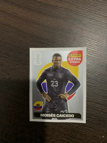 Figurinha Extra Legend Prata - Moisés Caicedo Copa do Mundo 2026