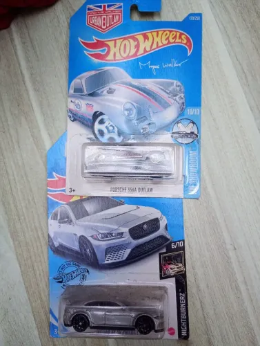 Porsche magnus Walker e jaguar xe miniatura hotweels 