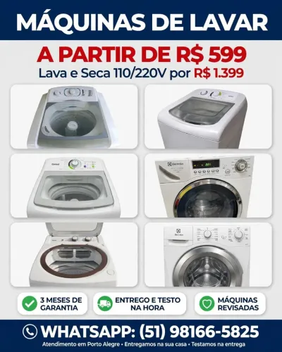 Máquinas de lavar roupa Aparti 550 compre sem sair de casa