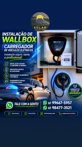 Instalação de Wallbox carregador de veículos elétricos