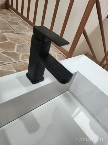 Toneira aço banheiro água quente e fria