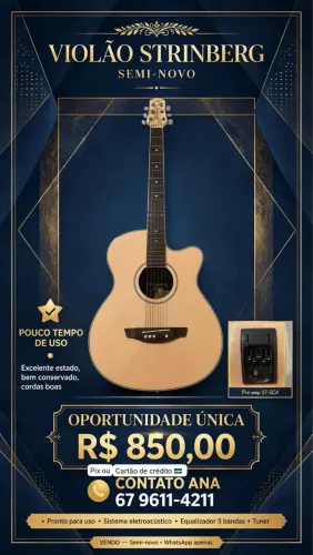Violão Strinberg (Semi-Novo)