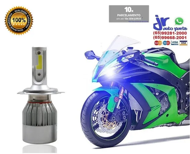 Lâmpada Super LED Headlight H4 6000K 12V 24V