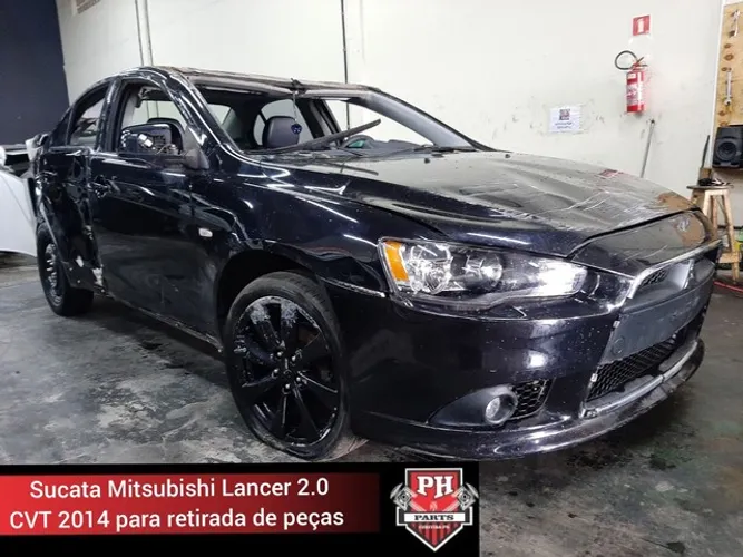 Sucata Mitsubishi Lancer 2.0 cvt 2014 para retirada de peças 