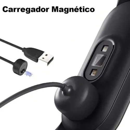 Cabo Carregador Para Relógio Mi Band 5 6 Xiaomi 50 Cm