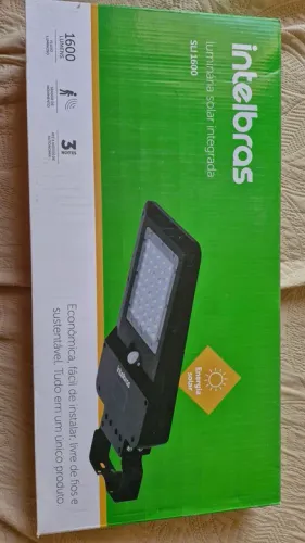 Luminária Solar integrada para poste ou parede SLI1600 Intelbras