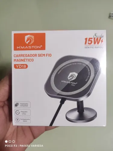 Carregador Sem Fio Magnético 15W H'MASTON® YD18
