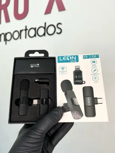 Microfone Lapela Sem Fio 2 Em 1 Tipo-c E Iphone 