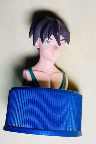 Pepsi Bottle Cap (Japão) Gundam 15. Yui Hiiro Bust Mobile Suit Gundam - altura 5 cm