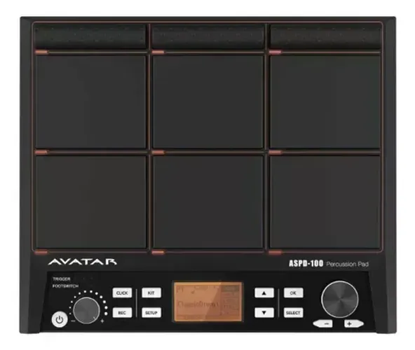 Pad Eletrônico de Percussão Avatar ASPD-100