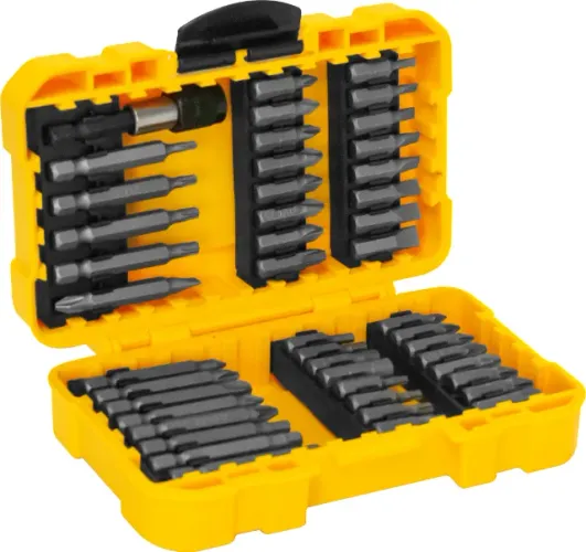 Jogo de bits/ponteiras, com 46 peças, encaixe sextavado de 1/4", Vonder