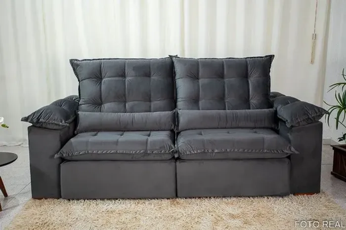SOFÁ RETRÁTIL RECLINÁVEL BRUNA DECOR MOLAS BONNEL!!! R174RF4