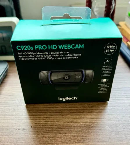 Webcam Logitech C920s Pro Compatível com TV Samsung
