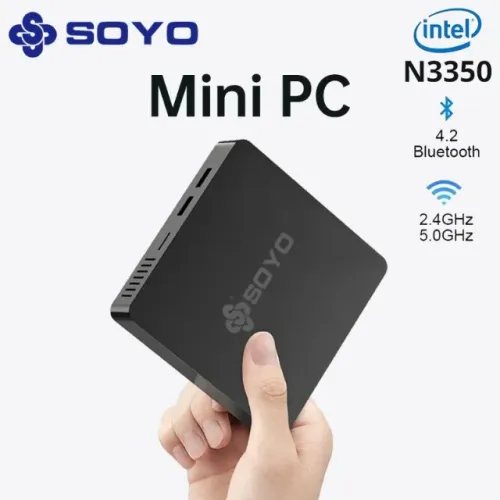 Mini PC soyo com Windows 10, Intel N3350, 6GB ram, 64GB emmc