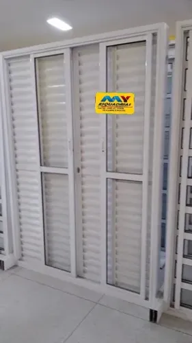PORTA BALCÃO ALUMÍNIO BRANCO LINHA PREMIUM